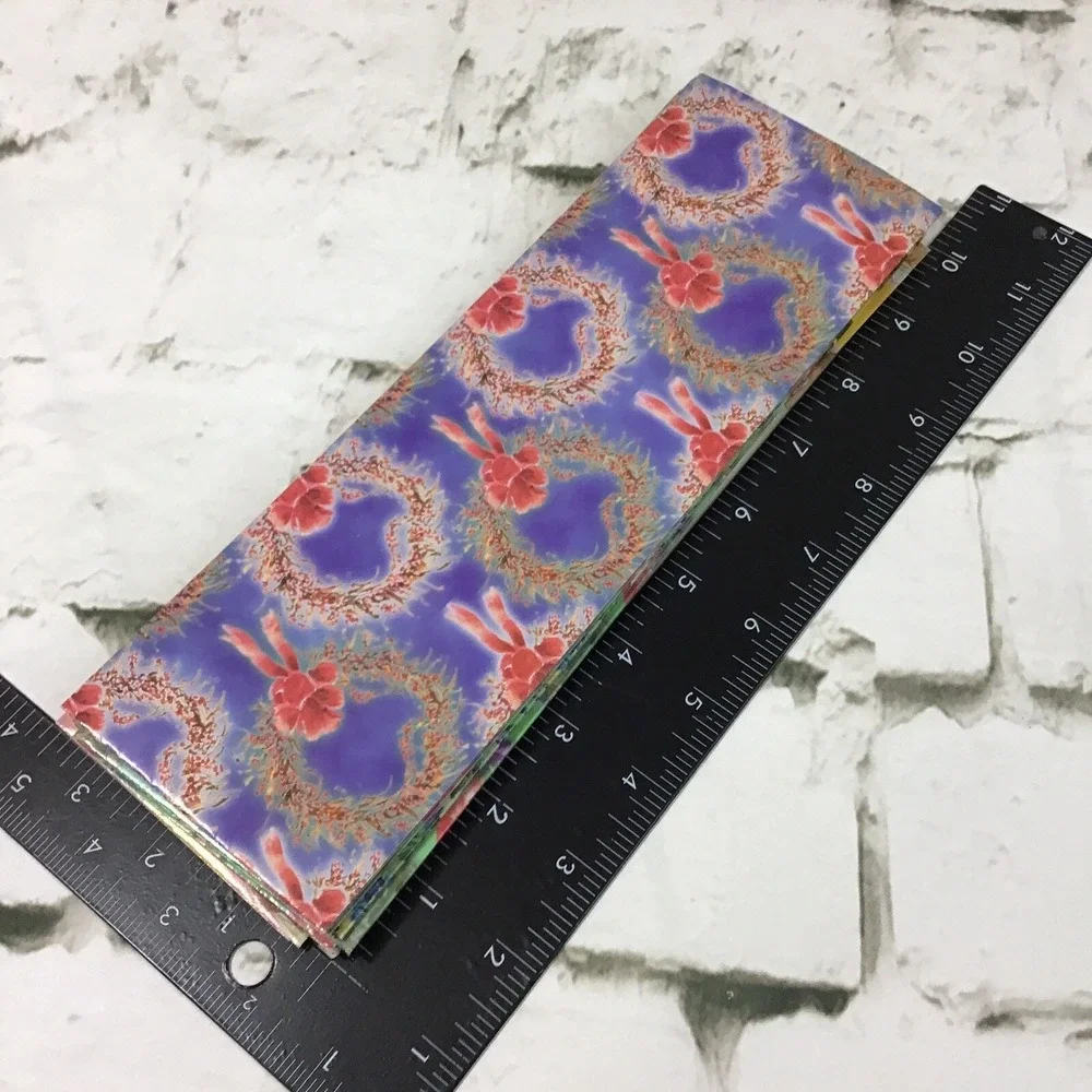 Vtg Folded Gift Wrap Wrapping Paper Pet Themed‎ Floral Birthday Christmas Lot